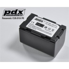 PDX PANASONİC CGRD 16 Dijital Kamera Bataryası Muadili