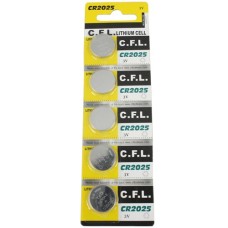 CR2025  - 3 Volt Pil - CFL  5 Li Blister ambalaj